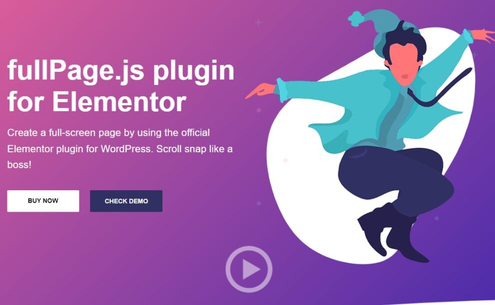 fullPage.js plugin for Elementor v2.0.5 全屏网站插件下载_芒果运营