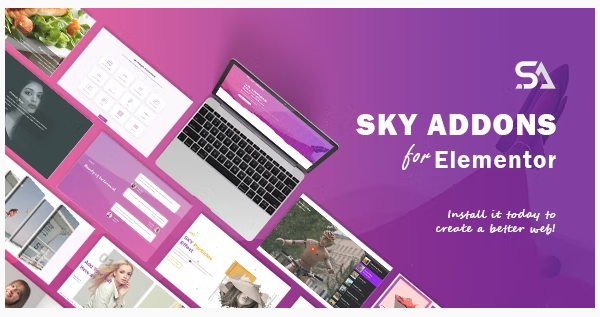 Sky Addons v1.5.1 适用于 Elementor Page Builder WordPress 插件下载