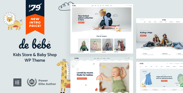 Debebe v1.6 婴儿商店和儿童商店WordPress主题下载