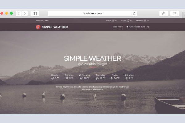 Simple Weather WordPress Shortcode & Widget v4.4.4 段代码插件下载