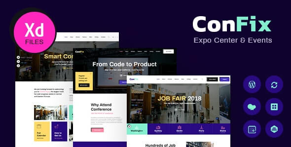 ConFix v1.0.6 世博会和活动 WordPress 主题下载