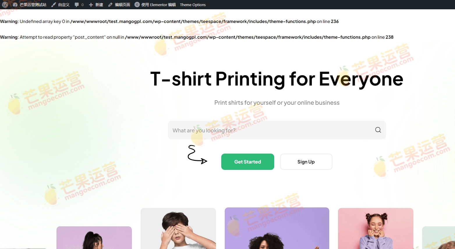TeeSpace 买家DIY T 恤设计师 WordPress 主题破解版下载