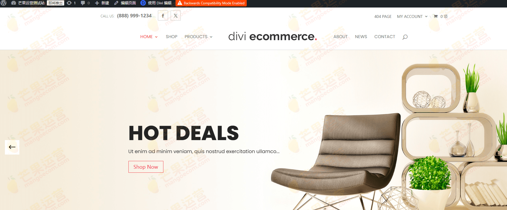 Divi Ecommerce Woocommerce Divi 子主题破解版下载