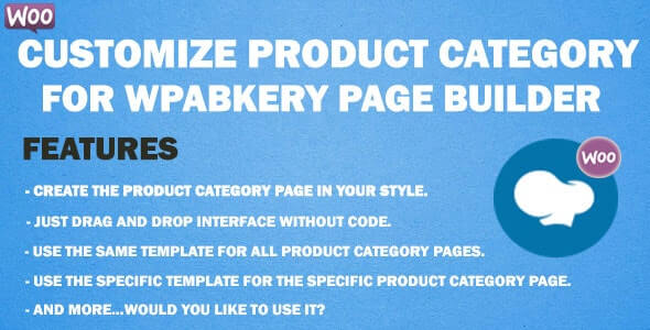 Customize Product Category for WPBakery Page Builder v5.2.0 产品类别页面插件下载
