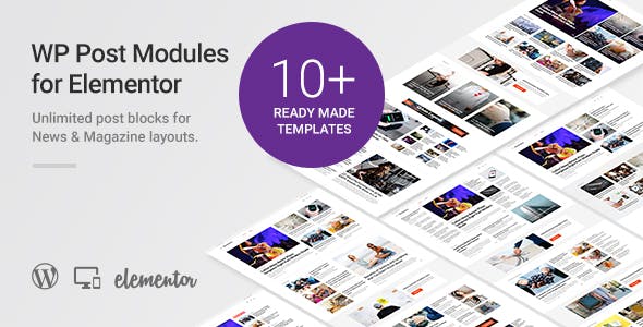 WP Post Modules for NewsPaper and Magazine Layouts v2.5.0 Elementor 拓展插件下载