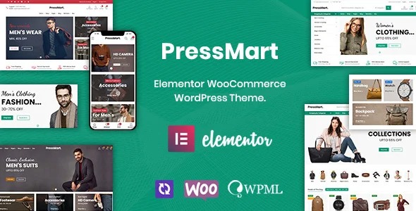 PressMart v1.1.5 现代elementor WooCommerce WordPress 主题下载