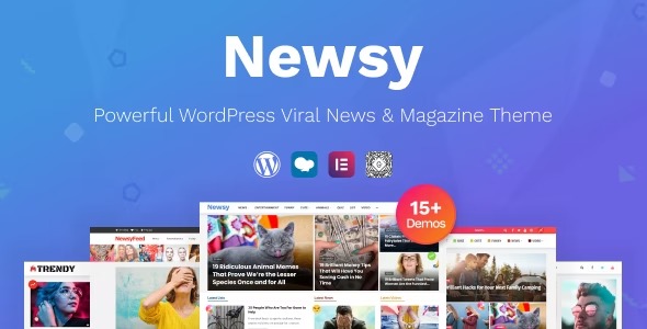 Newsy v.2.3.0 病毒式新闻和杂志 WordPress 主题破解版下载