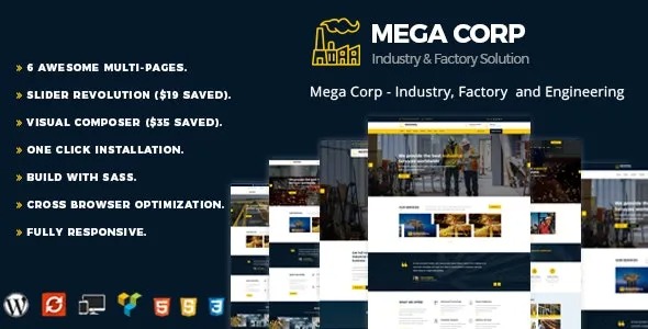 Megacorp v2.3 工业工厂和工程主题下载