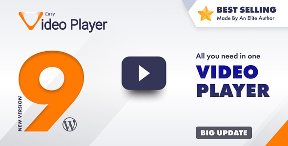 Easy Video Player WordPress & WooCommerce Plugin v10.0 响应式视频播放器插件下载