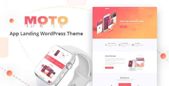 Moto WordPress Landing Page Theme v1.1.10 WordPress 着陆页主题下载