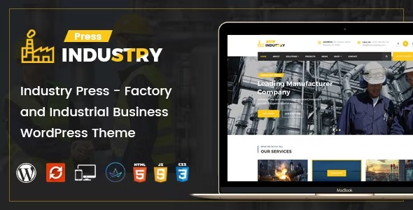 Industry Press v3.1 工厂和工业企业 WordPress 主题下载