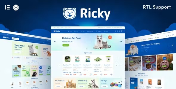 Ricky v2.18 – 宠物店和护理 WooCoomerce 主题破解版下载