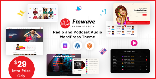 Fmwave v2.9.2 广播电台WordPress 主题 + RTL破解版下载