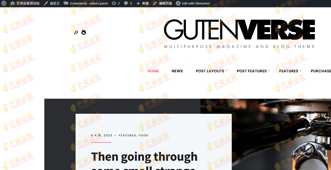 GutenVerse杂志和博客主题破解版下载