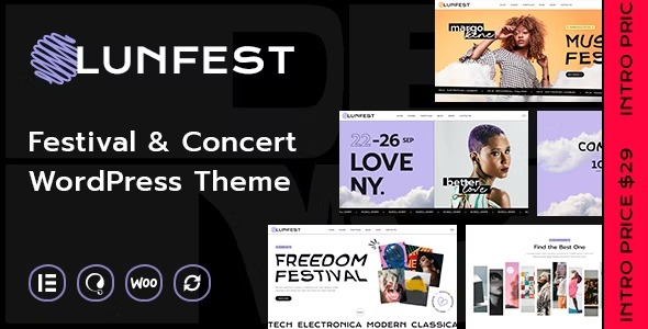 Lunfest v.1.0.3 节日和音乐会 WordPress 主题下载