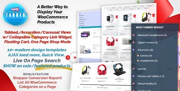 WooCommerce Tabbed Category Product Listing Pro v10.0.2 插件下载