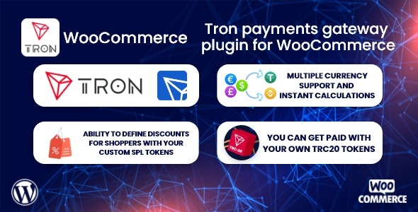 TronPay WooCommerce v.1.0.1 – Tron 支付网关插件下载