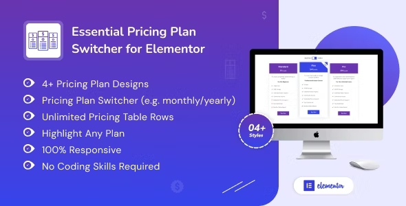 Essential Pricing Plan Switcher for Elementor v1.0 会员计划组件插件下载