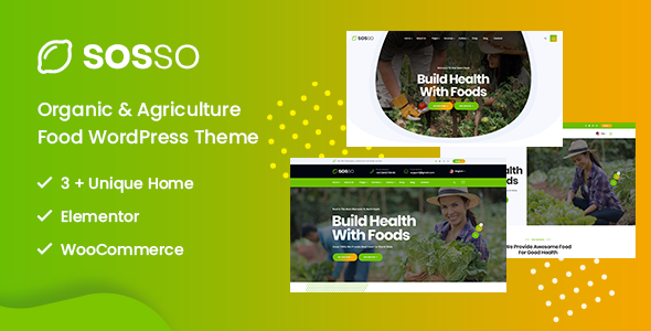 Sosso v1.6.6 – 农业 WordPress 主题下载