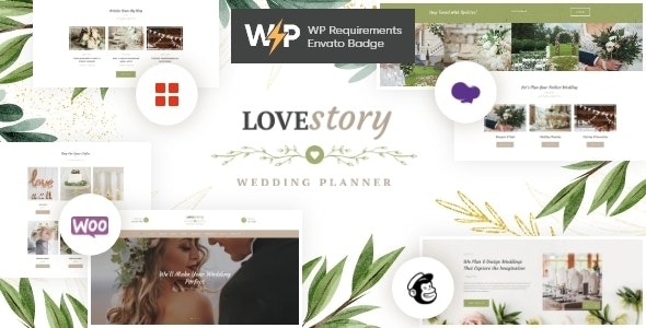 Love Story v1.3.6 美丽的婚礼和活动策划者 WordPress 主题下载