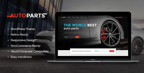 AutoParts v1.5.8 汽车零件商店和汽车服务 WordPress 主题下载 + Elementor