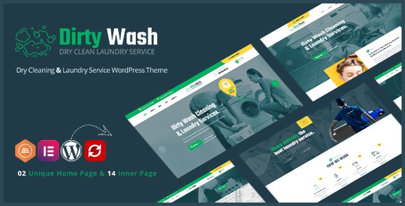 DirtyWash v1.0.6 洗衣服务 WordPress 主题下载
