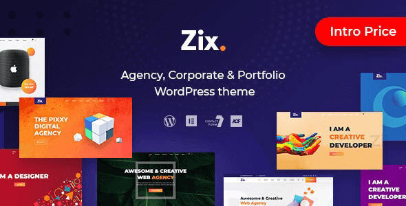 Zix v.1.1.2 – 数字代理和多用途 WordPress 主题下载