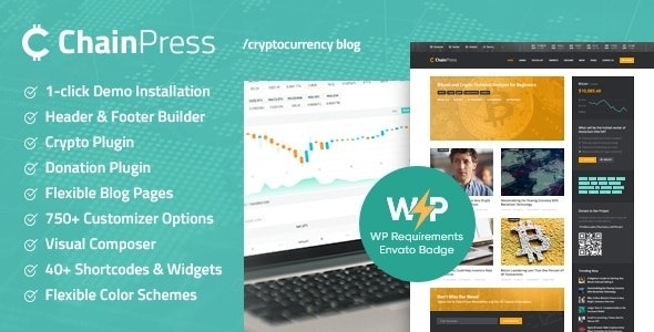 ChainPress v1.0.9 – 金融 WordPress 商业博客主题下载