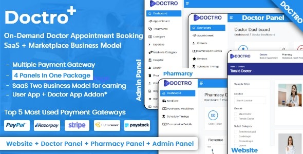 On-Demand Doctor Appointment Booking SaaS Marketplace Business Model v5.2.0 医生预约 SaaS源码下载