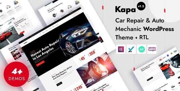 Kapa v1.5.0 – 汽车维修和汽车服务 WordPress 主题