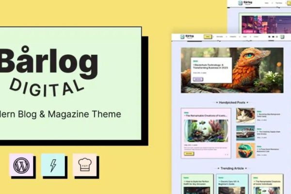 Barlog v.1.3 – 现代博客和杂志主题下载