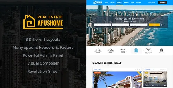 ApusHome v.1.7.11 – 房地产 WordPress 主题下载