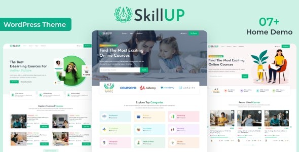 SkillUp v.1.0.15 – 在线教育网课学习 WordPress 主题下载