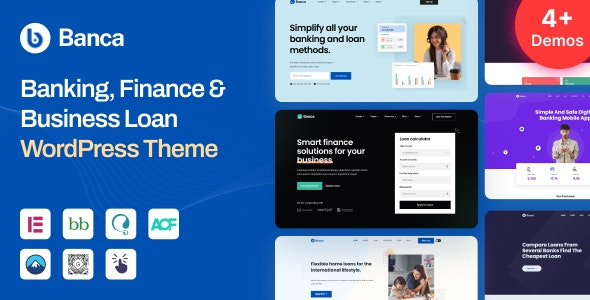 Banca v1.6.0 银行、金融和商业贷款 WordPress 主题下载