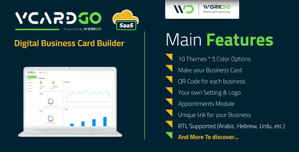 vCardGo SaaS v5.0 数字名片生成器PHP源码下载