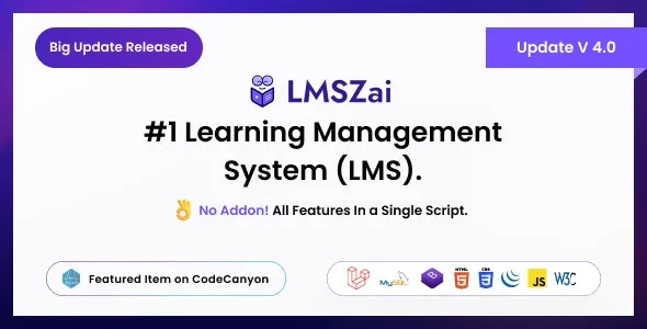 LMSZAI v6.5 学习管理系统 (Laravel) + LMSzai Ai Addon 源码下载