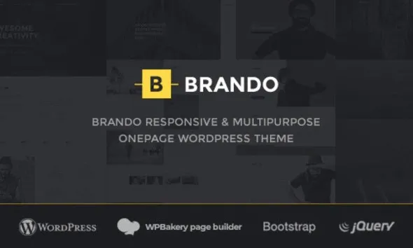 Brando v3.4 响应式多用途 OnePage WordPress 主题下载