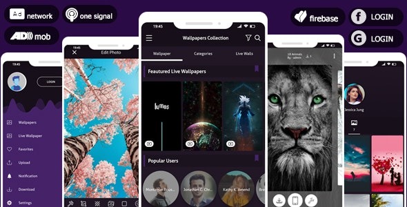 Pro 4K Wallpaper 2022 & Photo Editor System v5.0 – AdMob 和 Facebook 竞价广告和推送通知源码下载