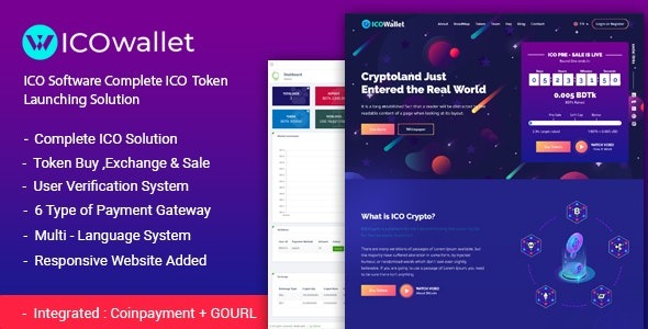 ICOWallet v3.0 ICO 脚本 |完整的 ICO 软件和代币发行解决方案PHP源码下载