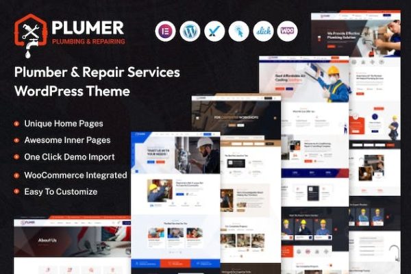 Plumer v1.0.0 – 管道和维修服务 WordPress 主题下载