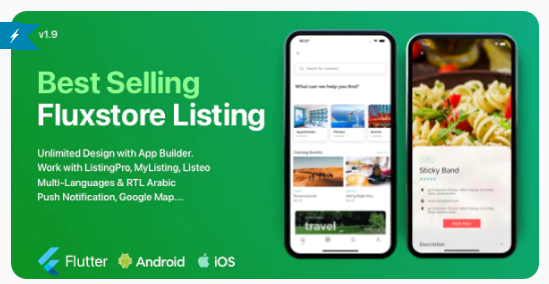 FluxStore Listing v3.10.5 Flutter 的最佳目录 WooCommerce 应用程序源码下载