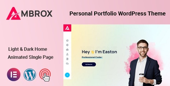 Ambrox v.1.0.2 – 个人作品集 WordPress 主题下载