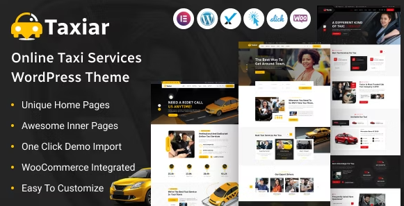 Taxiar Online Taxi Service WordPress Theme v1.0.0 在线出租车服务 WordPress 主题下载