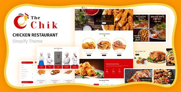 Chik v1.1 食品店、餐厅 Shopify 主题下载