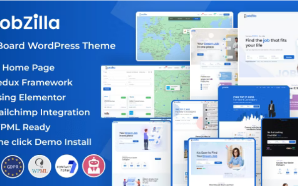 JobZilla v.1.9 – 求职板 WordPress 主题下载