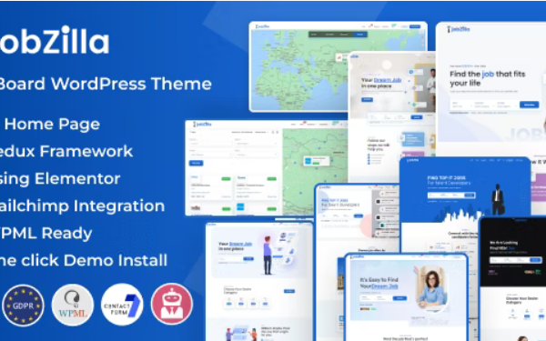 JobZilla v.1.6 – 求职板 WordPress 主题下载