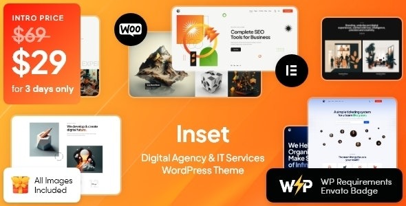 Inset v.1.0.0 数字代理和 IT 服务 WordPress 主题下载