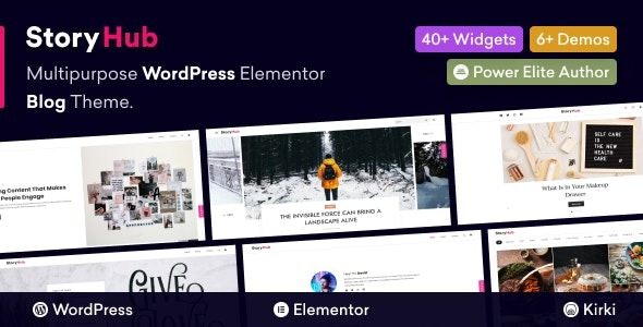 StoryHub v.1.0.2 多用途 WordPress Elementor 博客主题下载