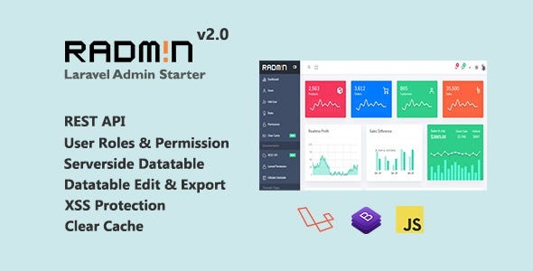 Radmin v3.5.0 带有 REST API、用户角色和权限的 Laravel Admin 入门指南源码下载