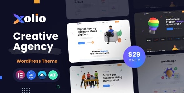 Xolio v1.0 – 创意机构和作品集 WordPress 主题下载